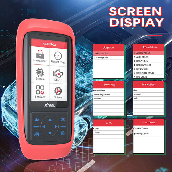 I-XTOOL X100 PRO3 Auto IMMO Key Programming Code Reader kanye ne-Engine Diagnostic Scanner 