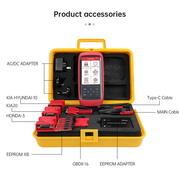 XTOOL X100 PRO3 Auto IMMO Key Programming Code Reader and Engine Diagnostic Scanner