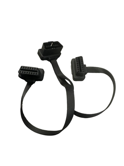 30CM Dual Female to Male Y Splitter 16Pin OBD2 Extender (10006802)