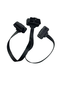 30CM Dual Female to Male Y Splitter 16Pin OBD2 Extender (10006802)
