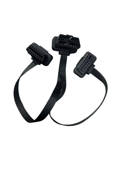 30CM Dual Female to Male Y Splitter 16Pin OBD2 Extender (10006802)