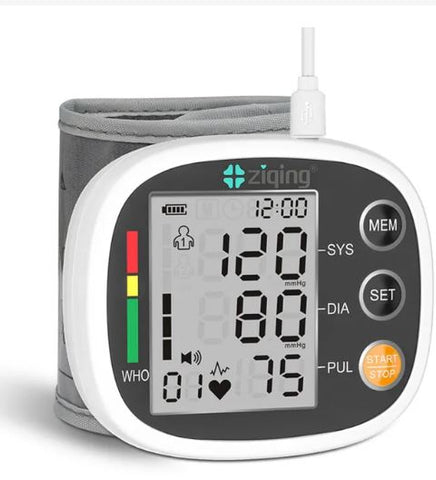 Easy-to-Use Digital Blood Pressure Wrist Monitor by Ziqing Medical