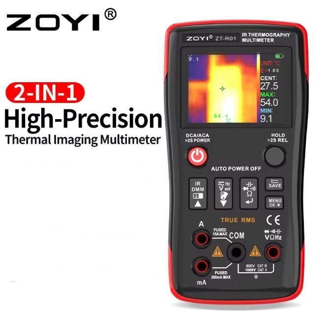 ZOYI ZTR01 2-in-1 Smart Multimeter with Thermal Imager - Electromann SA