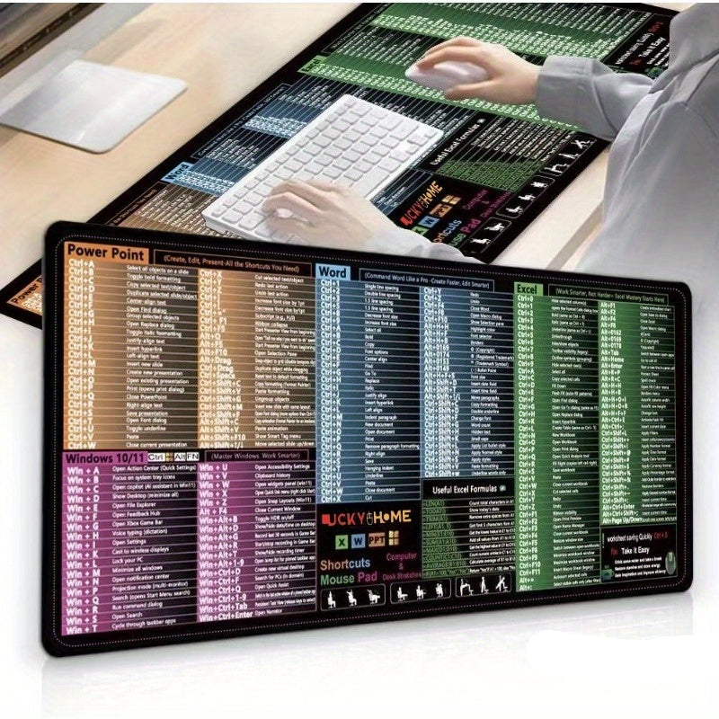 Extra-large Shortcut Keys Mouse Pad for Excel/Word/PowerPoint/Windows ...