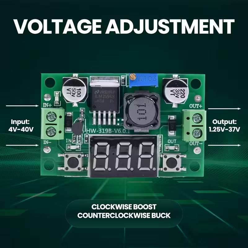 LM2596 DC-DC Voltage Regulator Adjustable Step Down Power Supply - Electromann SA