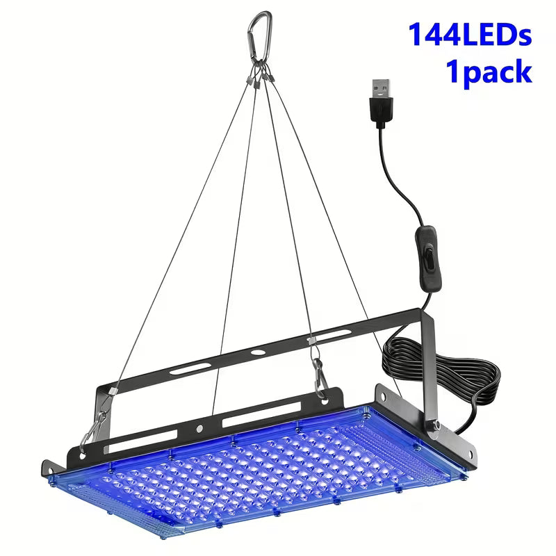 144 Leds USB UV Tanning Light Strip with Metal Lanyard And Ties (10003095) - Electromann SA