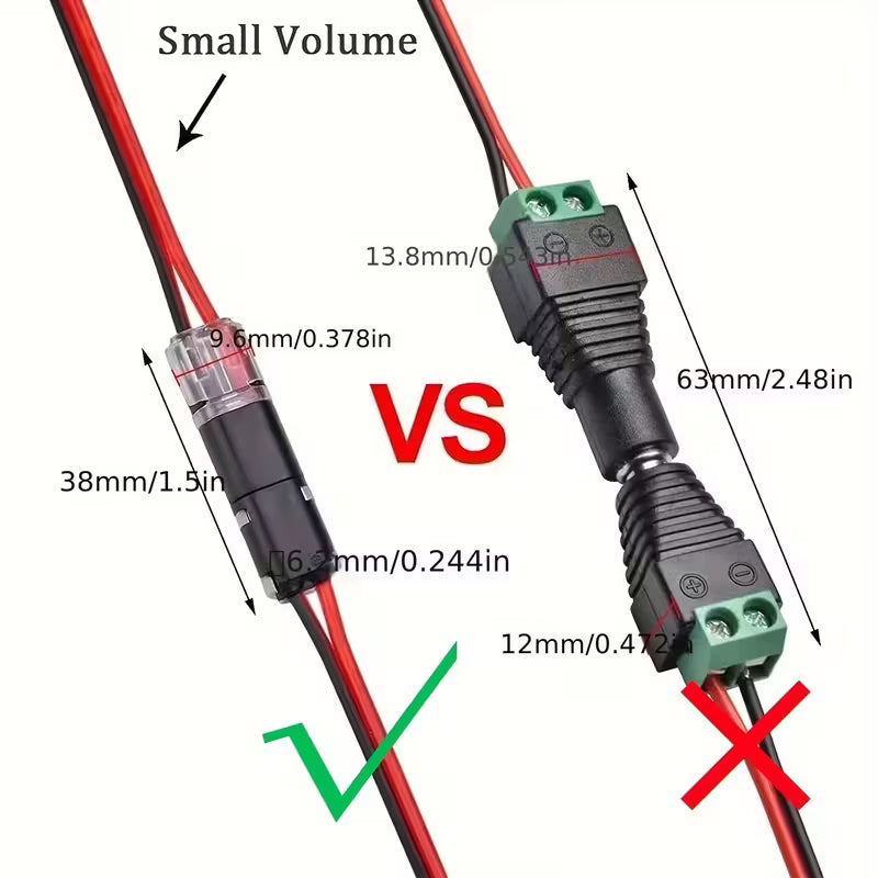 2Pc 2 Pin Waterproof Electrical Snap Connector Set - Electromann SA