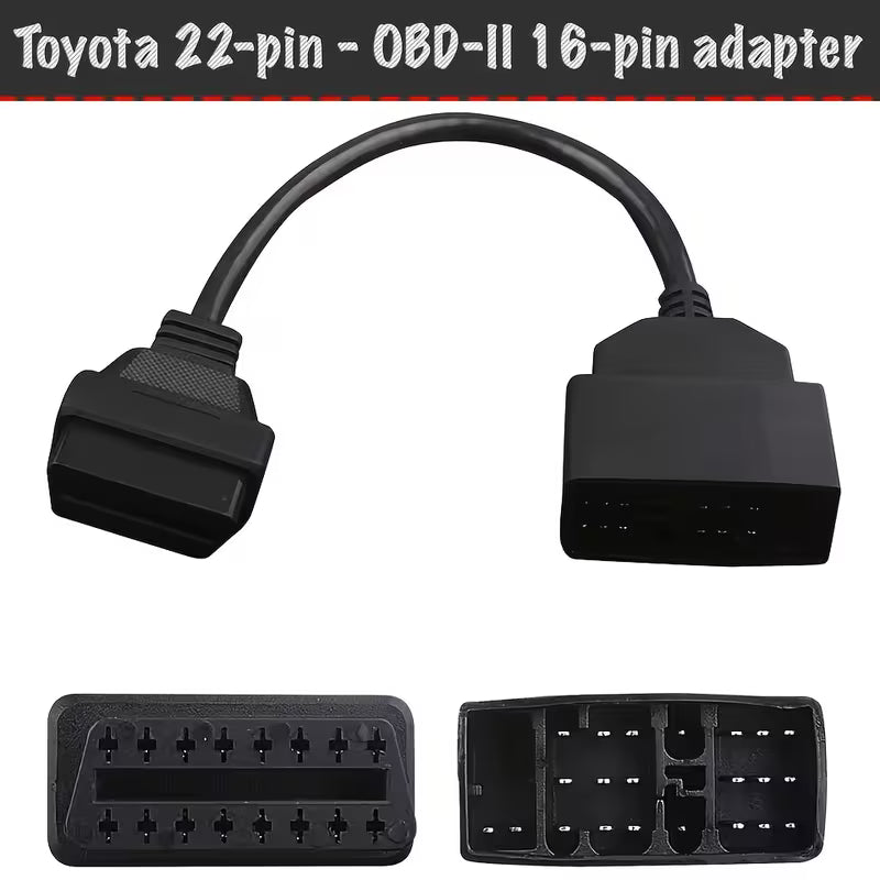 TOYOTA 22 Pin To 16pin OBD1 To OBD2 Adapter - (50000200) - Electromann SA