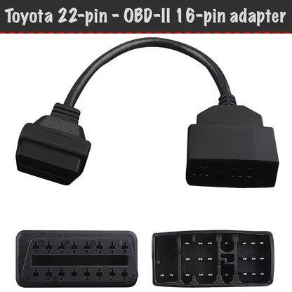 TOYOTA 22 Pin To 16pin OBD1 To OBD2 Adapter - (50000200) - Electromann SA