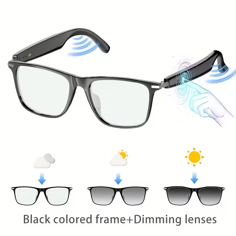 Smart Glasses with Wireless HIFI Headphones, Dual Speaker, Touch Control (10007858)