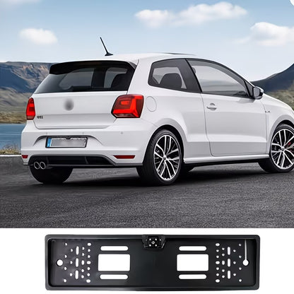 Car Rear View Camera EU European License Plate Frame Waterproof Night Vision LED light (10005069) - Electromann SA