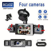 360° Car Dash Cam, 1080P Front + 480P Left Right Rear Camera (10007837)
