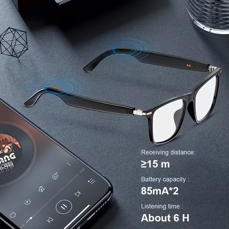 Smart Glasses with Wireless HIFI Headphones, Dual Speaker, Touch Control (10007858)
