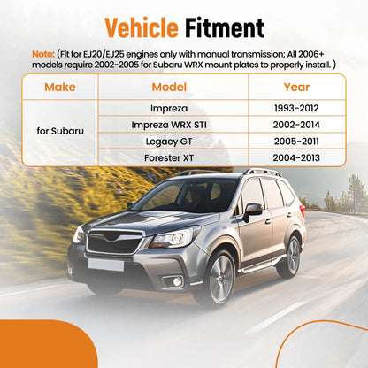 4Pc Engine/Trans/Motor Mount Pitch Mount compatible for Subaru Impreza (10007759) - Electromann SA