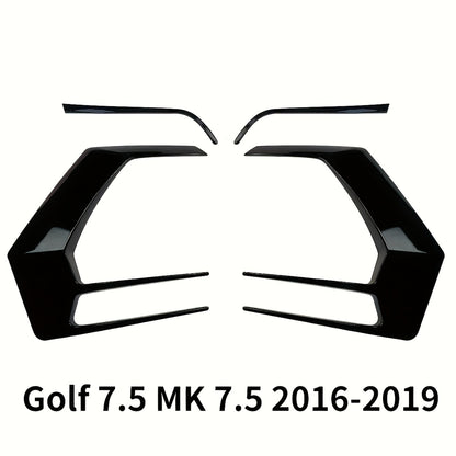 Glossy Black VW Golf MK7.5 GTI R GTD 2013-2020 Car Rear Bumper Splitter Canard (10007656) - Electromann SA