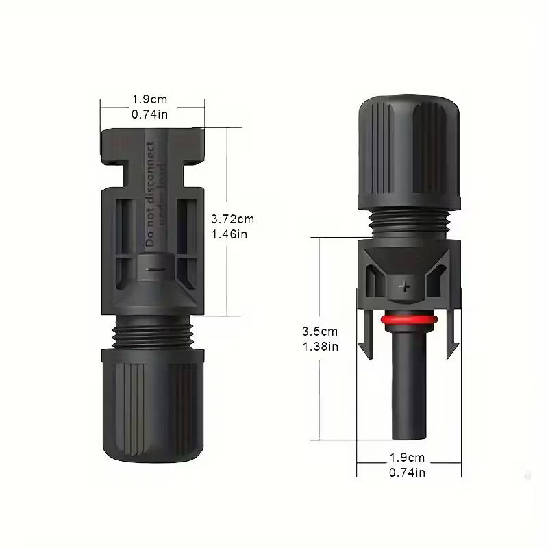 MC4 Solar Panel Connector Kit - Reliable and Waterproof Connectors for Efficient Solar Panel Installations - Electromann SA