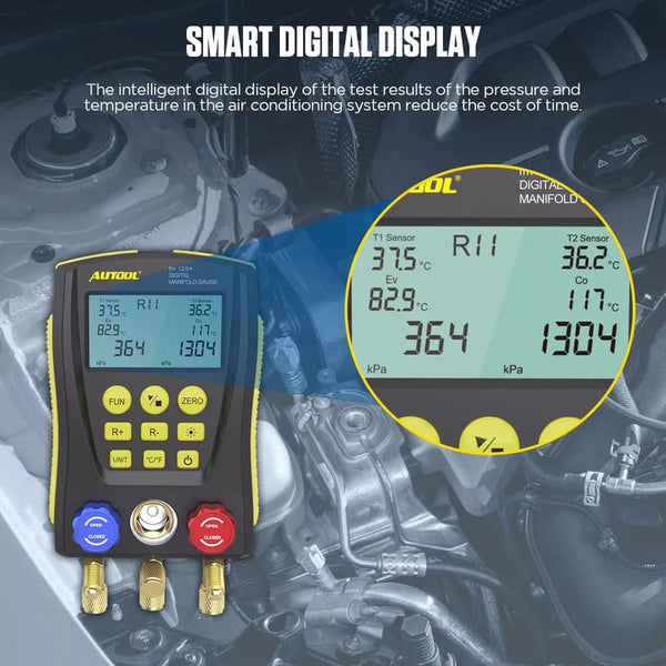 Autool LM120+ Digital Manifold Gauge