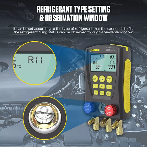 Autool LM120+ Digital Manifold Gauge