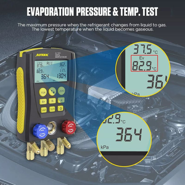 Autool LM120+ Digital Manifold Gauge