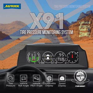 Autool 4×4 X91 Smart HUD Slope Meter