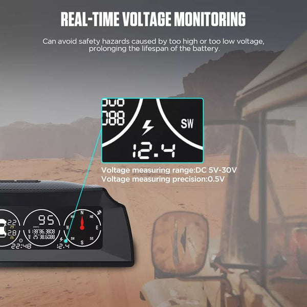 Autool 4×4 X91 Smart HUD Slope Meter