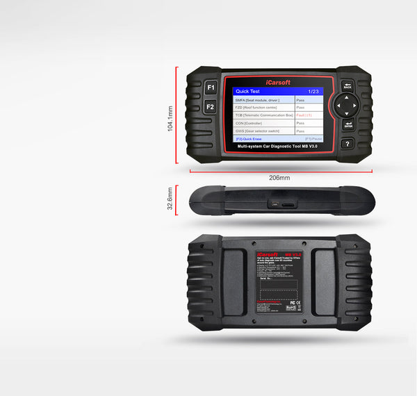 iCarsoft MB v3.0 Diagnostic Tool for Mercedes Benz-Sprinter and Smart Vehicles - Advanced Diagnostics and Troubleshooting