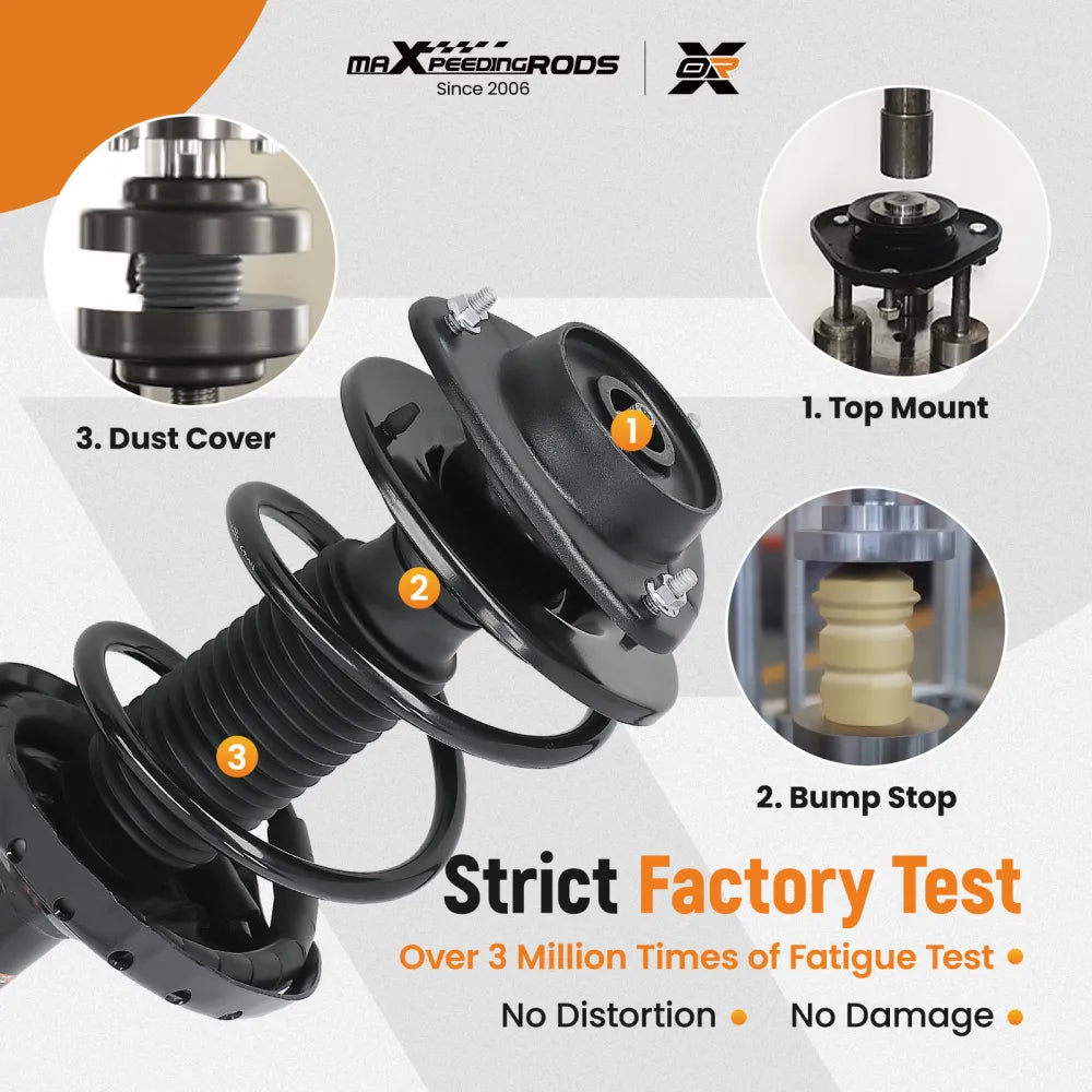 Front Suspension Shock Absorber compatible with Subaru Impreza/WRX 2008-2011 (10007729) - Electromann SA