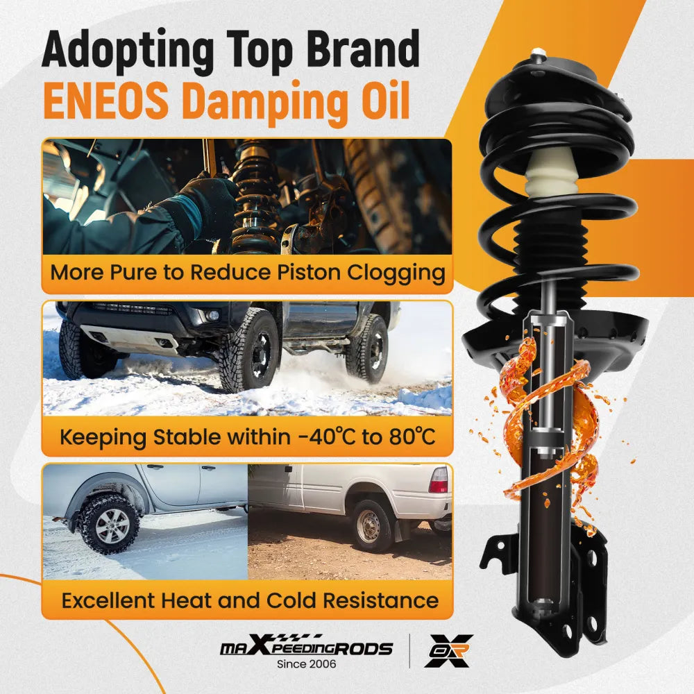 Front Suspension Shock Absorber compatible for Subaru Forester 2009 2010-2013 2.5LITER (10007726) - Electromann SA