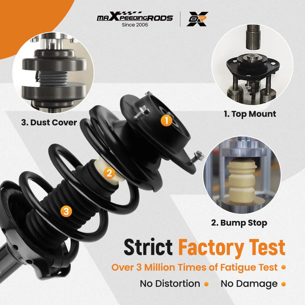 Front Suspension Shock Absorber compatible for Subaru Forester 2009 2010-2013 2.5LITER (10007726) - Electromann SA