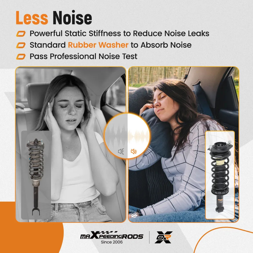 1 Pair Rear Shock Struts Assembly compatible for Subaru Impreza 2008-2011 (10007727) - Electromann SA