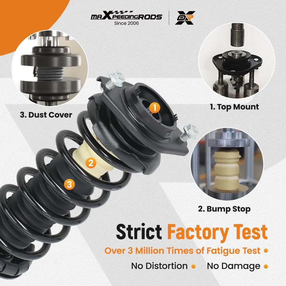 1 Pair Rear Shock Struts Assembly compatible for Subaru Impreza 2008-2011 (10007727) - Electromann SA