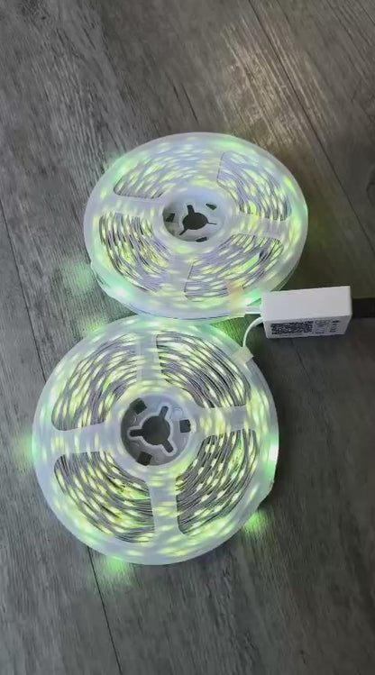 DAHAN Dual 30m Wireless Remote and Bluetooth Controlled RGB LED Light Strip Kit (10007872)