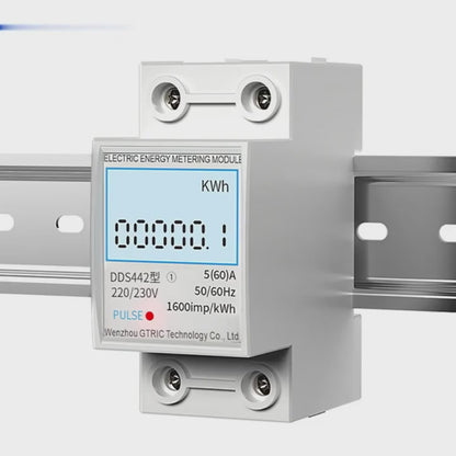 Mutifunction 60Amp  Household Electricity Meter LCD Electricity Meter Single-phase 220v