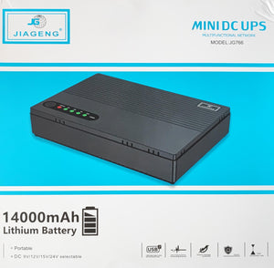 Jiageng 14000mah Portable Rechargeable Mini UPS – Compact and Powerful Backup Power Supply