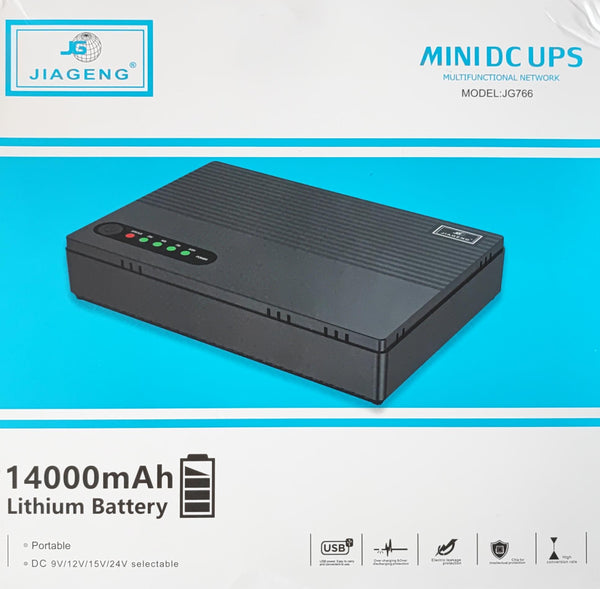 Jiageng 14000mah Portable Rechargeable Mini UPS – Compact and Powerful Backup Power Supply