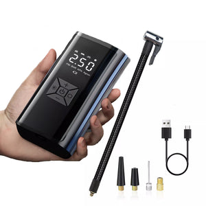 IN-1 5000mah 2in1 Rechargeable Portable Power Bank and Tire Inflator Pump