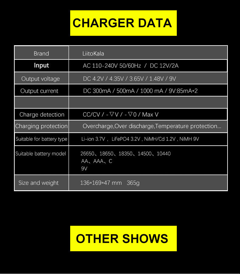 Liitokala Lii-D4XL Smart Multiple Slot Charger (10008397)