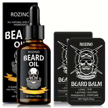 ROZINO Beard Care Kit: 30ml Essential Oil & 10g Balm