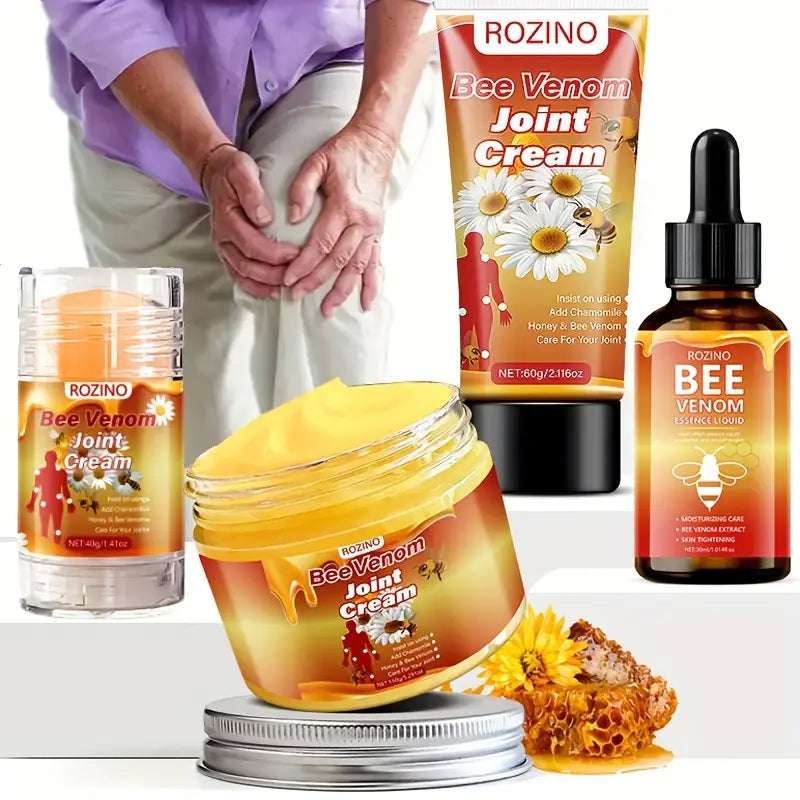 4pcs ROZINO Bee Venom Joint Care Set