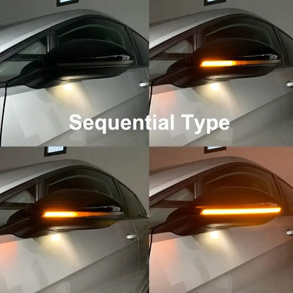 2pcs Dynamic Turn Signal Led Rearview Mirror Indicator Side Mirror Light For VW Golf 7/7.5 - Little Tokyo SA