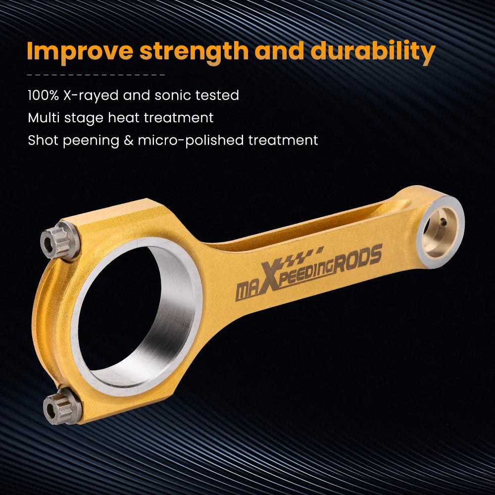 Titanize Connecting Rods for Subaru Forester EJ20 EJ25 Engine ARP 2000 3/8 4340 (10008917) - Electromann SA