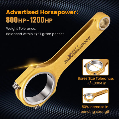 Titanize Connecting Rods for Subaru Forester EJ20 EJ25 Engine ARP 2000 3/8 4340 (10008917) - Electromann SA