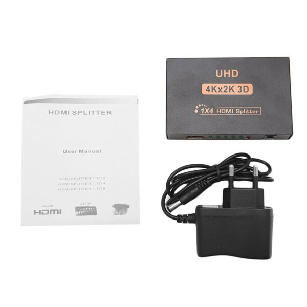 UHD 3D 4Kx2K 1X4 HDMI Splitter - Electromann SA