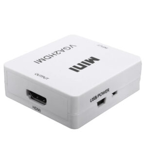 1080P Mini VGA to HDMI Converter – Connect VGA-enabled devices to HDMI displays in full HD resolution
