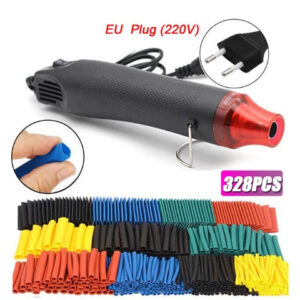328pcs Heat Shrink Tube and 300W Hot Air Tool Kit – Comprehensive Set for Wire Insulation and Electrical Repairs