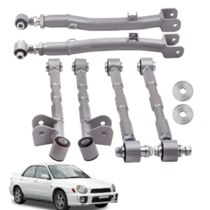 Maxpeedingrods 6 Pieces Rear Lateral Links Control Arms Bars for Subaru Impreza